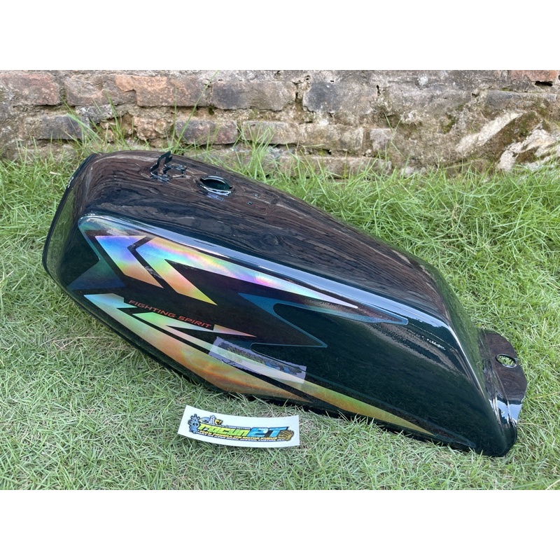 tengki Rx King Ijo botol 2002 striping hologram crom pelangi