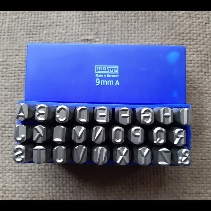 

Promo KETOK HURUF ukuran 9mm / (A-Z) LETTER STAMP PUNCH 9 mm MERK MASUS
