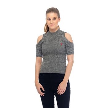 Polo T-shirt Cashmere Knitting Mockneck Polo Ralph Lauren