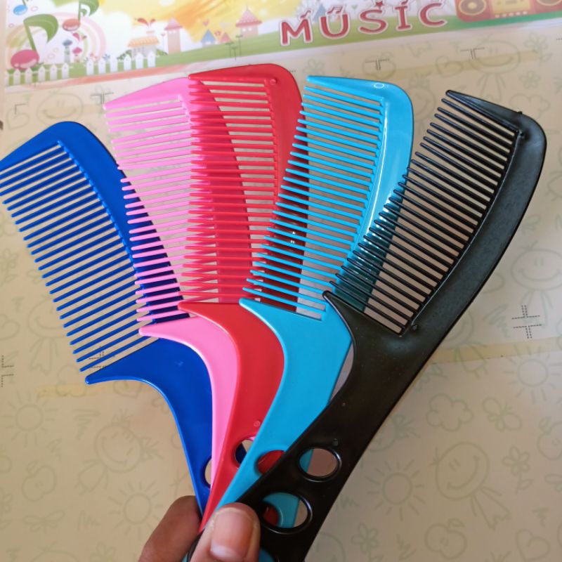 Sisir Rambut isi 12pcs Sisir Warna Murmer 20cm