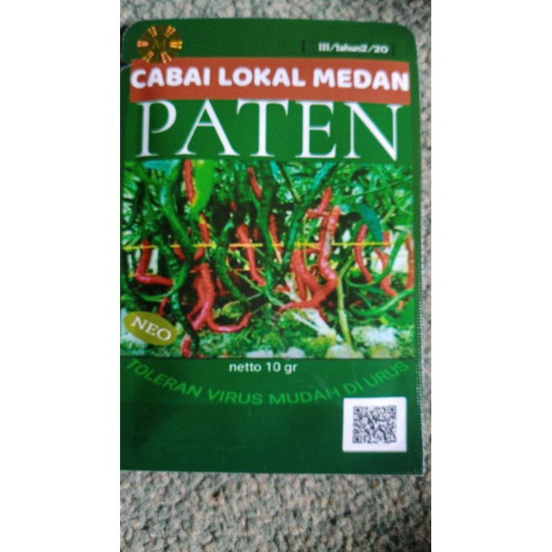 Cabe Paten Lokal Medan Original Tahan Virus