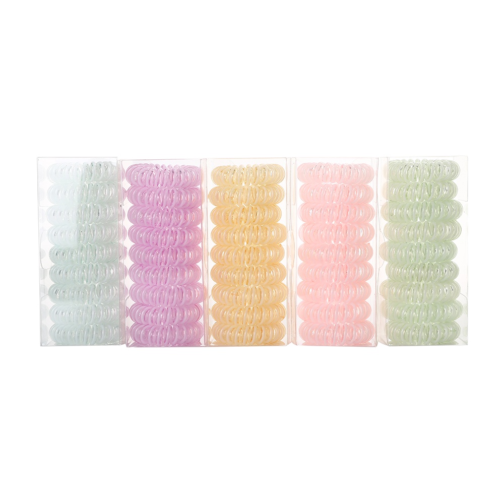 9 Pcs/set  Korean Ins Candy Colors Hair Tie Fashion Simple Hair Ring Women Hair Accessories