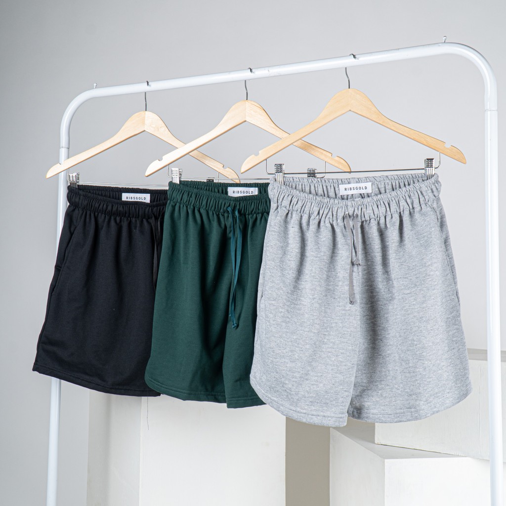 Premium Quality Soft Short Pants | Celana Kolor Tali Pria | Celena Pendek Training Jogging Running