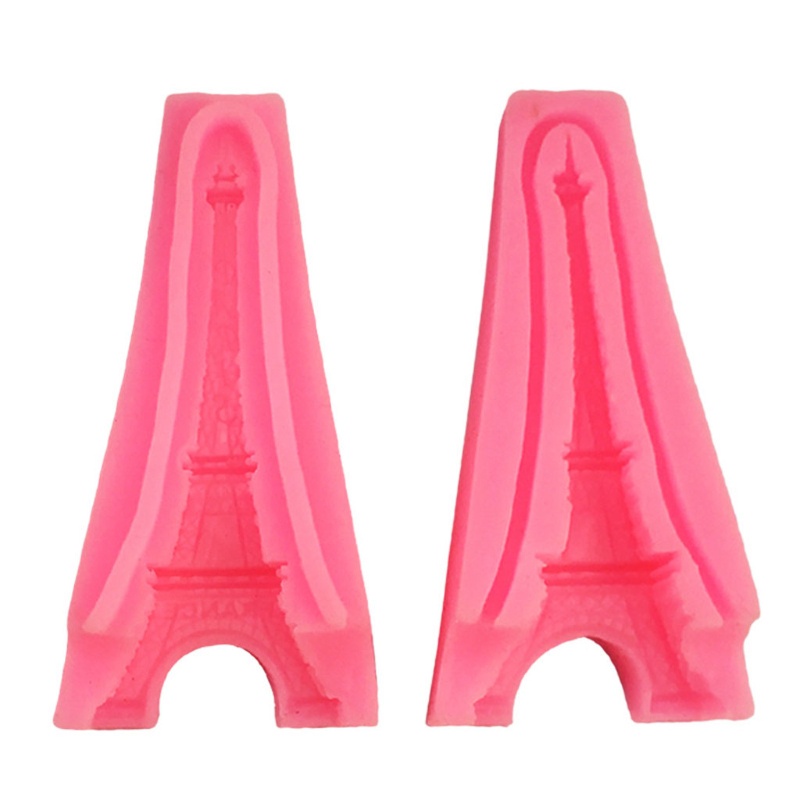 SIY  3D Paris Eiffel Tower Cake Fondant Mold Silicone Gum Paste Sugar Craft Mold Polymer Clay Epoxy Resin Mold  Candle Mould