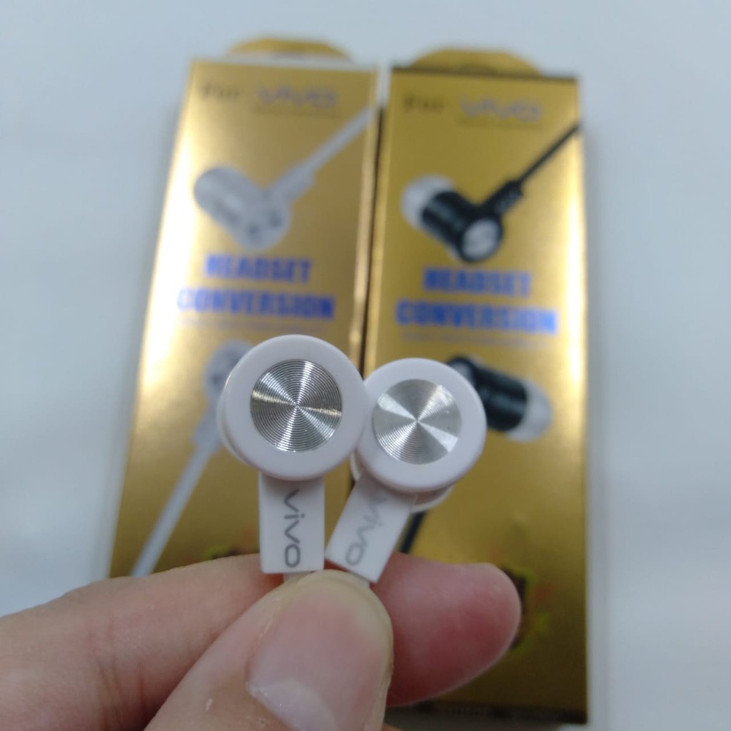 Headset Vivo Extra Bass Audio Jack 3.5mm