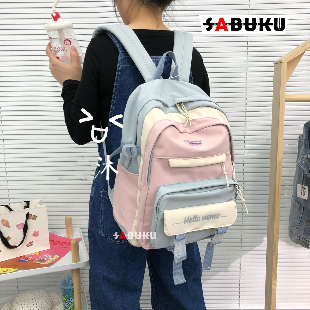 Tas Ransel Backpack Fashion Stylish Korea Tas Ransel Anak sekolah TK SD SMP SMA Fashion Wanita - 218