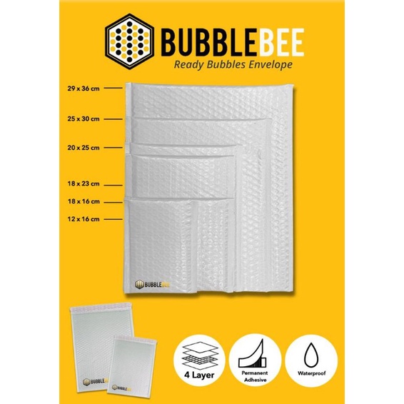 

Amplop Bubble Putih 18x16 cm