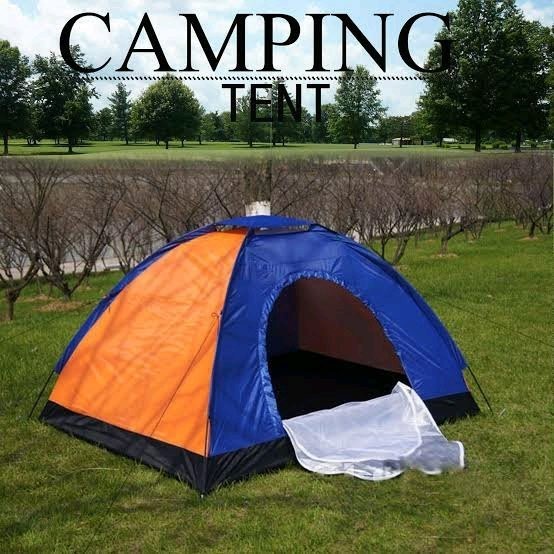 Tenda Camping Outdoor Kapasitas 1-3 Orang Lipat Portable Waterproof