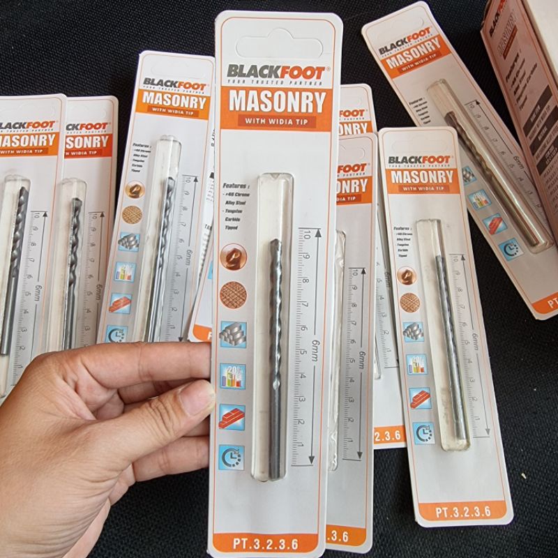 MATABOR BETON 6MM BLACKFOOT / MATA BOR TEMBOK BETON 6 MM BLACKFOOT