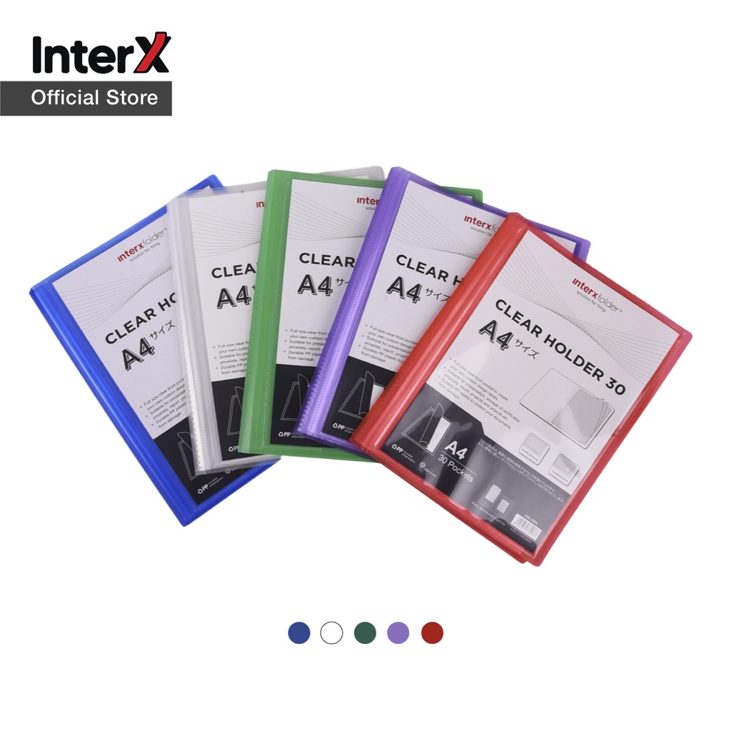 

InterX Folder Clear Holder / Document Keeper / Map Display Album Ada Kantong Depan 30 lembar A4