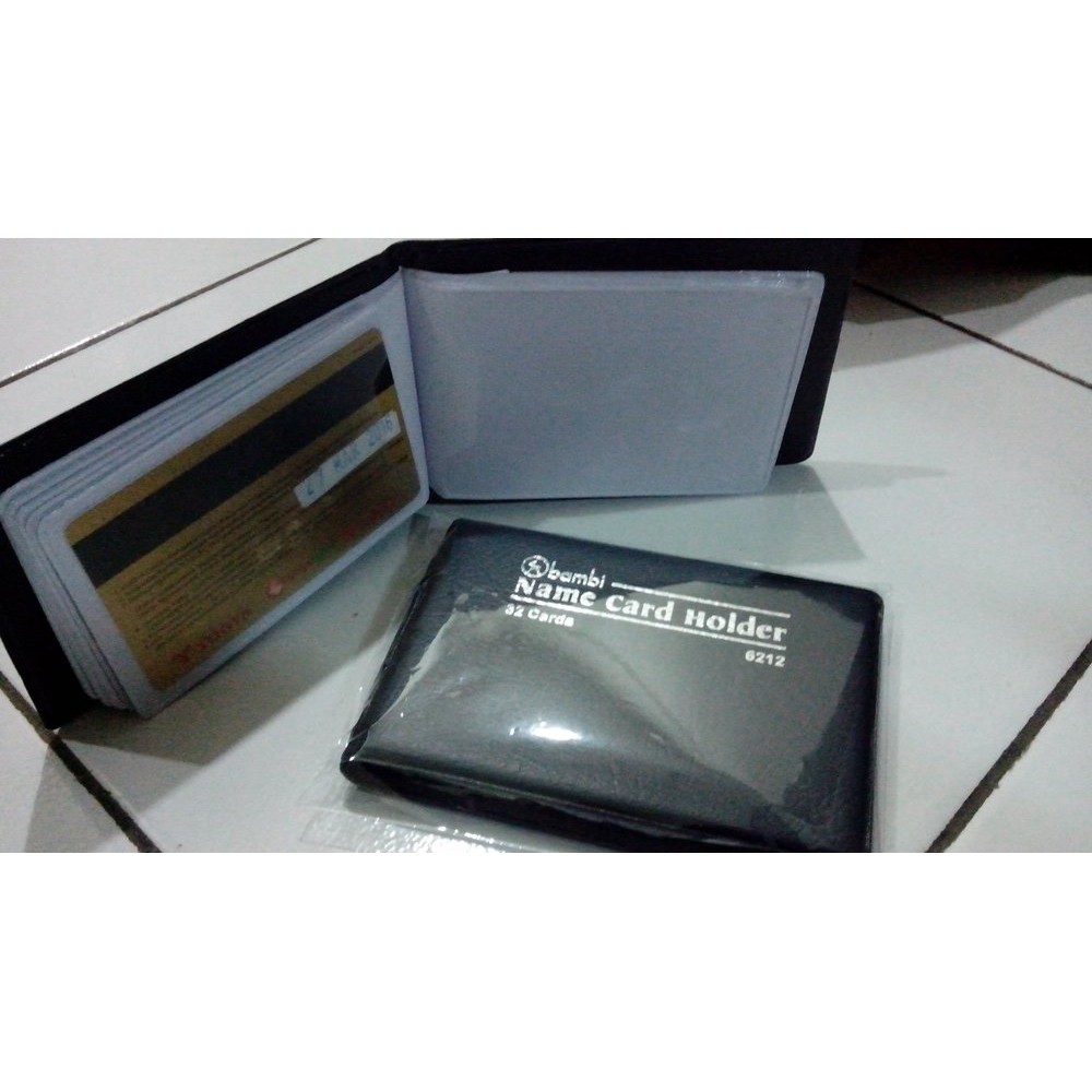 

isi 32 kartu nama buku saku / card name holder tempat kartu kredit, ATM, member card, SIM, KTP