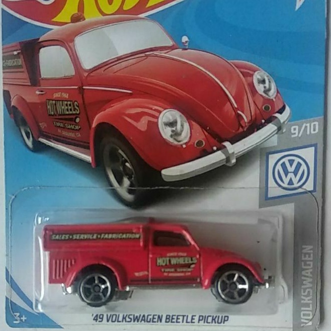 Diecast Hot Wheels 49 Volkswagen VW Beetle Pickup red