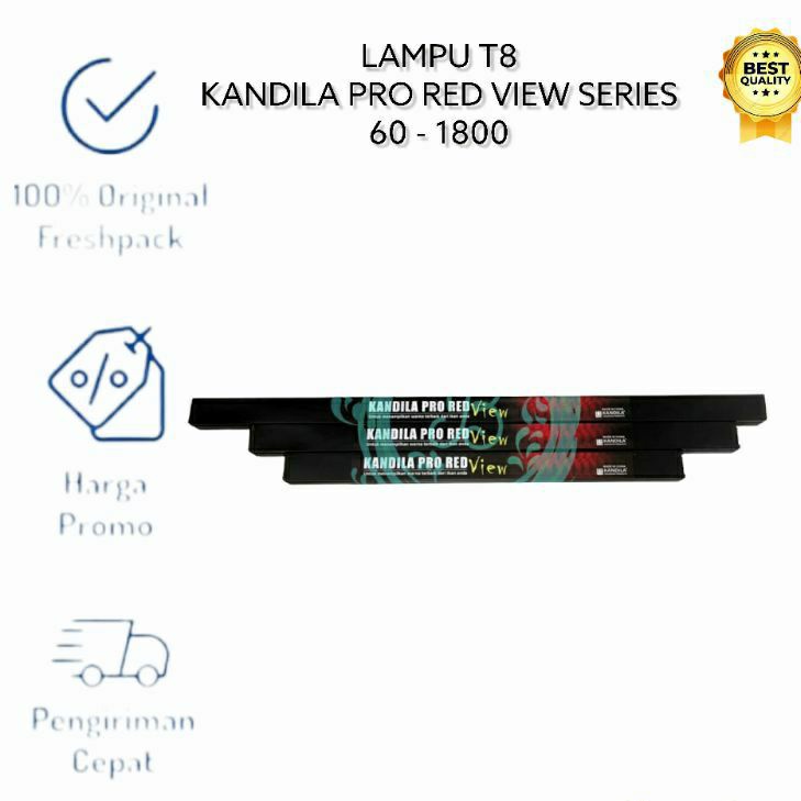 LAMPU LED VIEW KANDILA PRO RED AQUARIUM IKAN AROWANA LAMPU T8 TANNING KANDILA