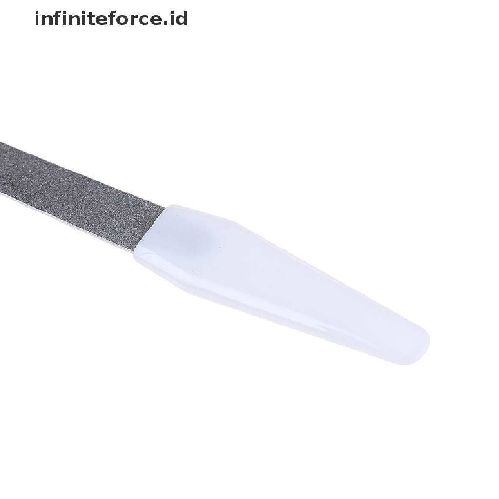 Infiniteforce.id Kikir Kuku Dua Sisi Bahan stainless steel Untuk manicure / pedicure