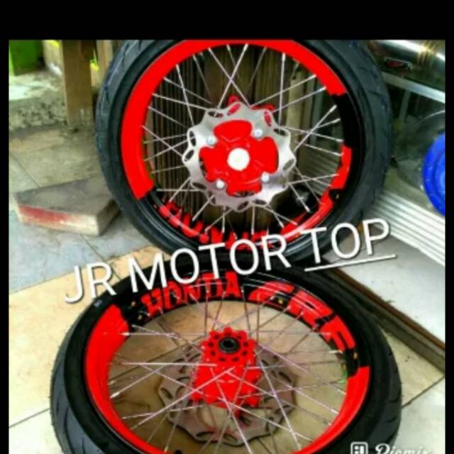 Sepaket Velg Supermoto Honda CRF 150L Full Set Ama Ban