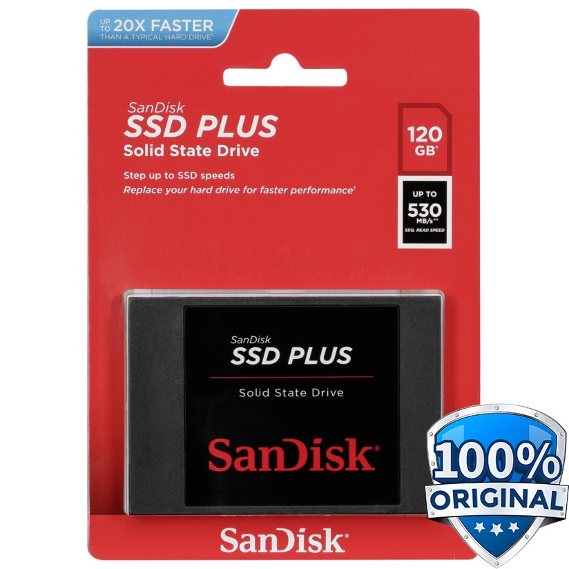 SanDisk SSD Plus 1TB - 480GB - 240GB - 120GB SATA III 2.5&quot; Internal SSD