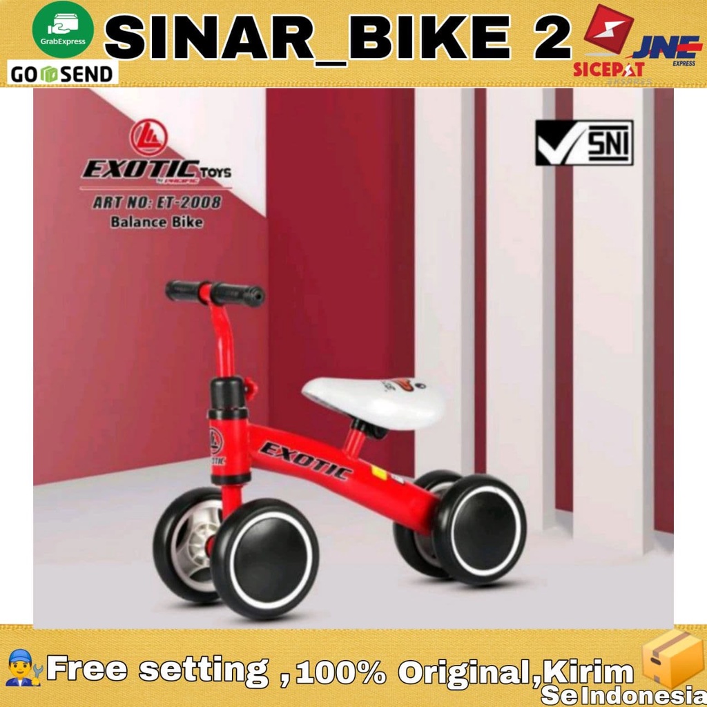 Balance Bike Sepeda Keseimbangan Anak KIDZU &amp; ET 2008