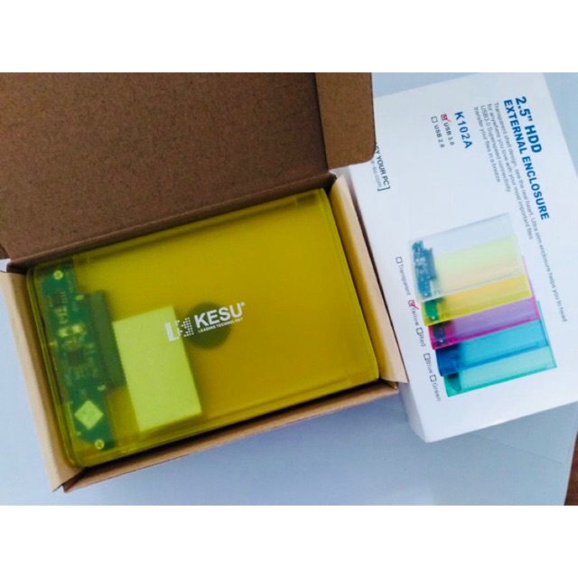 CASING HDD TRANSPARAN KESU usb 3.0 / HARD CASE HARDISK EKSTERNAL 2.5 inch