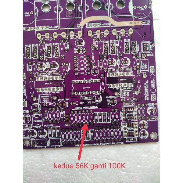 PCB d2k5 D2500 fullbridge dual feedback