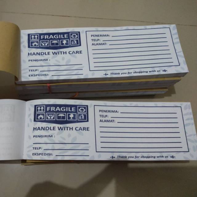 

Kertas Lebel Nota Pengiriman Olshop Isi 100 Lembar