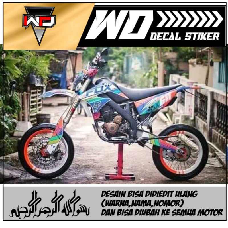 Decal sticker KLX L/S motif keren
