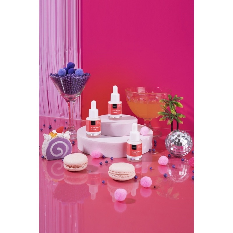 SCARLETT Whitening Glowtening Serum 15ML (Serum Pemutih Wajah,Penghilang Bekas Jerawat,Serum Glowing