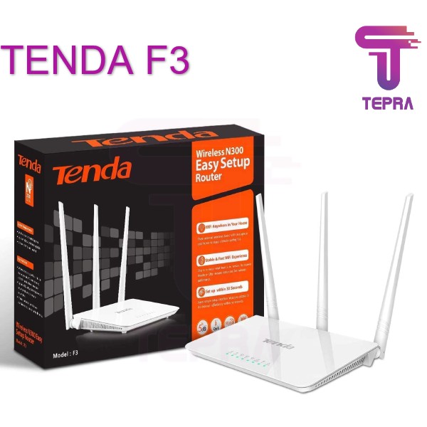 TENDA F3 300Mbps Router Nirkabel