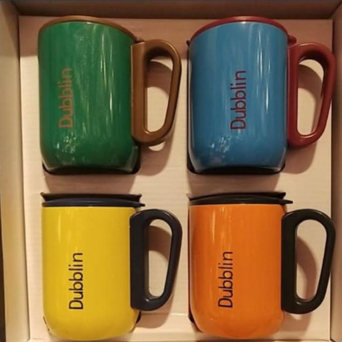 Nikmati Gelas Mug Dubblin Polo 4Pcs 220Ml | Gelas Stainless Set Dubblin 4Pcs Hemat