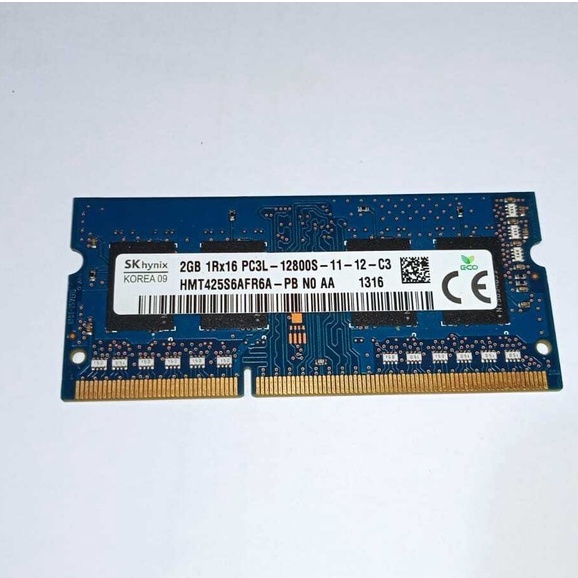 Memory RAM SK Hynix 2GB 1Rx16 PC3L DDR3L|Memory Laptop|Ram|Komputer
