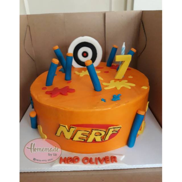 Jual Kue ulang tahun anak tema NERF Cikarang | Shopee Indonesia