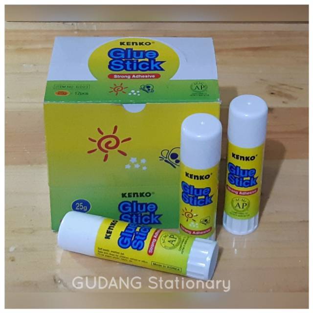 Lem Glue Stick Kenko 25 gram [ isi 12 pcs ]