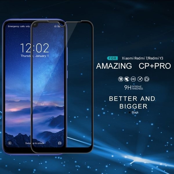 Amazing CP Plus Pro Full 3D Tempered Glass Xiaomi Redmi 7 Original