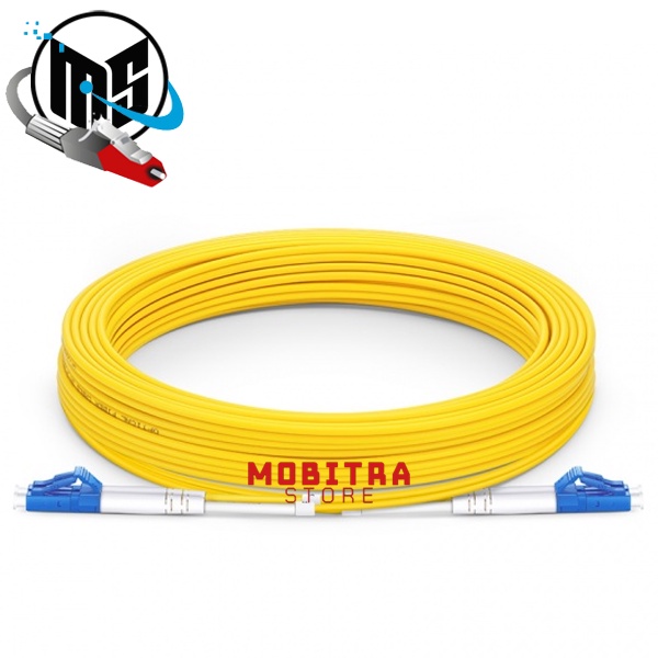 Patch Cord LC-LC SM 15m | Fiber Optic LC/UPC-LC/UPC Single Mode Duplex 15 Meter