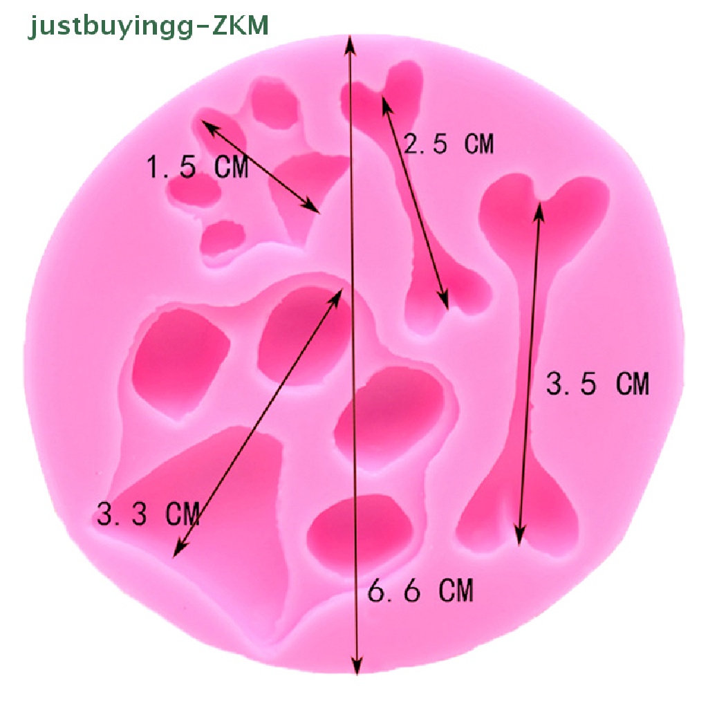 Alat Cetakan Kue fondant Coklat Bentuk Tulang Kaki Anjing Bahan Silikon Untuk Dekorasi  (RICO) Buku Literatur Bahasa Mandarin