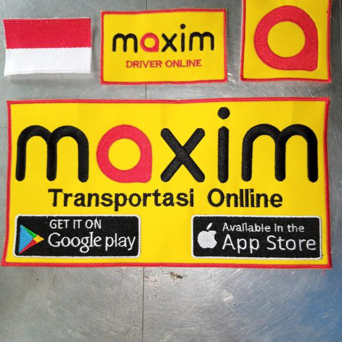 emblem bordiran maxim ojol