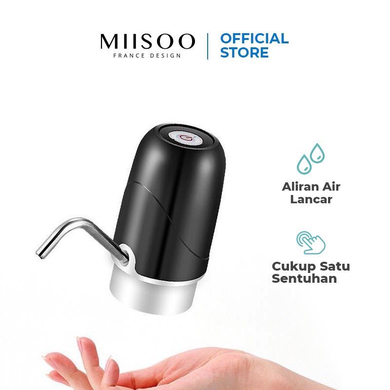 MIISOO Dispenser dan Filter Air Electric Dispenser Air Otomatis Pompa Galon Elektrik New Design Warn