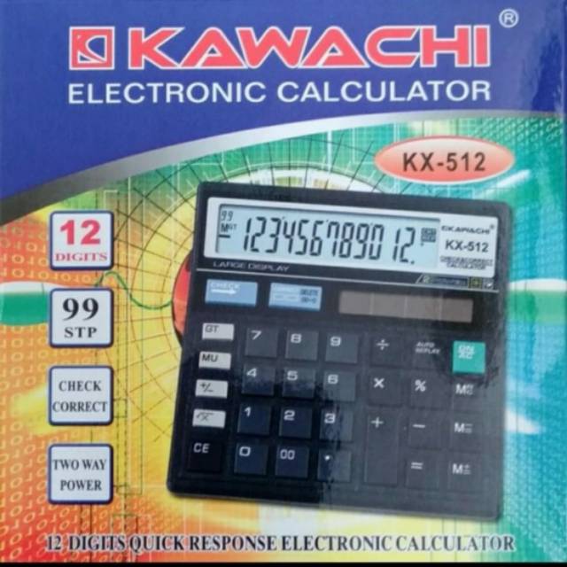 Kalkulator , Kalkulator Elektronik Solar Cell 12 Digits