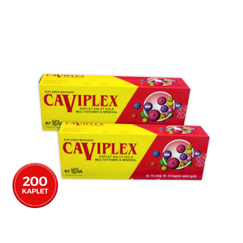 Jual Erela Caviplex 100 Kaplet Vitamin Mineral Suplemen Ibu Hamil ...