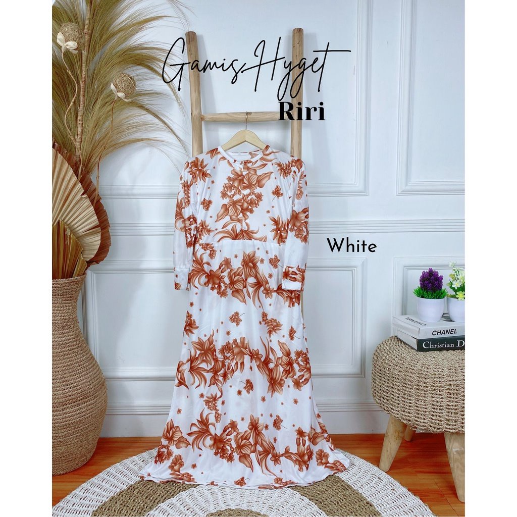 Gamis Hyget Busui Lanjutan Katalog Gamis Murah Gamis Hyget Gamis 30ribuan AH-HY.RIRI BSUI white
