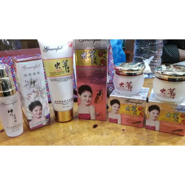Cream cordy graceful pagi mlm+sabun cordy+serum