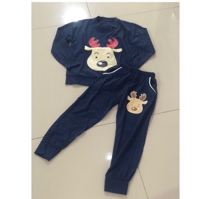 SALE OBRAL Setelan Baju Celana  Anak Kid Davinci Rusa Warna  