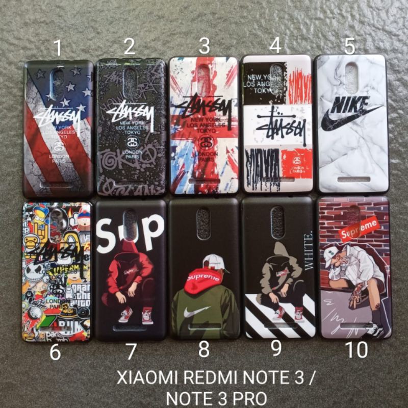 Case gambar Xiaomi redmi note 3 . Note 3 pro motif cowok ( 5 motif ) soft softcase sofshell silikon cover casing kesing housing