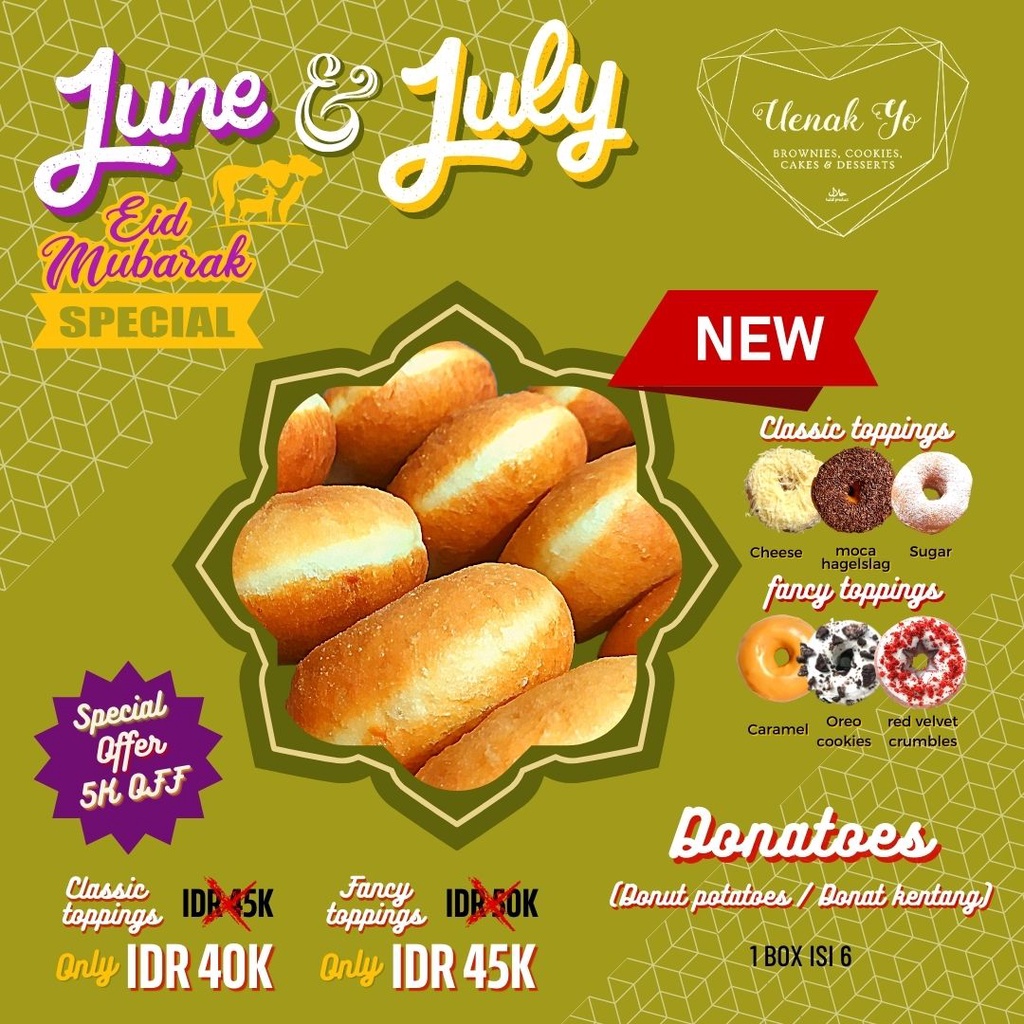 

Uenakyo Donatoes (Donut potatoes / Donat kentang) HOMEMADE