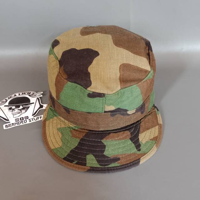 Topi army Cap combat woodland camoflage pattern