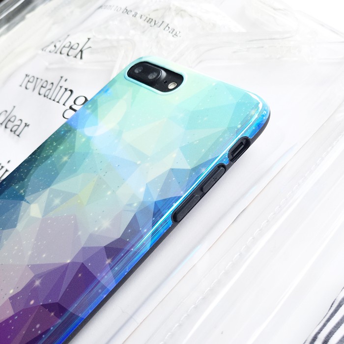 Premium purple mozaic Hologram case iphone 6 / 6s / 6 plus / 6s plus / 7 / 8 / 7 plus / 8 plus / X