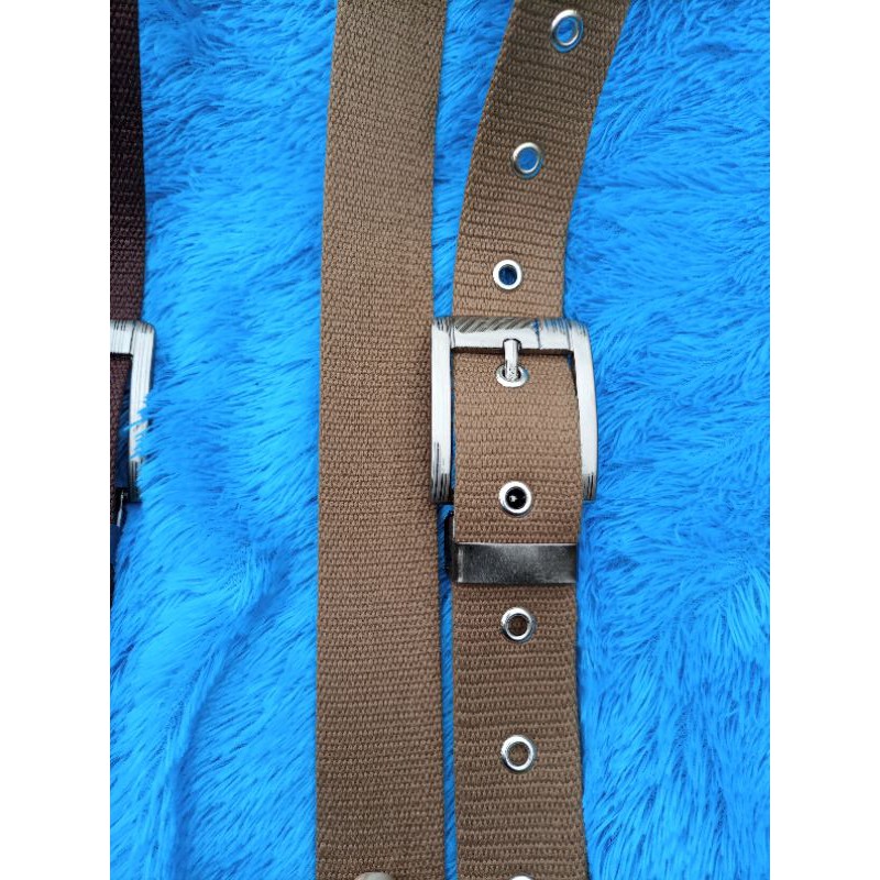 ikat pinggang peria panjang 150 cm ikat pinggang katun/kanvas mudel tusuk ikat pinggang katun