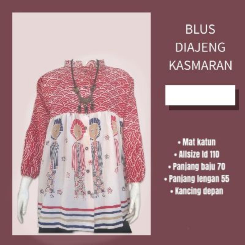 blus kasmaran ajeng konde batik solp karakter blus batik blus wanita