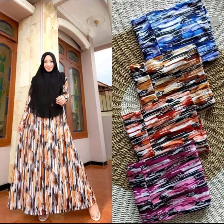 Bisa COD Termurah gamis ibu ibu terbaru