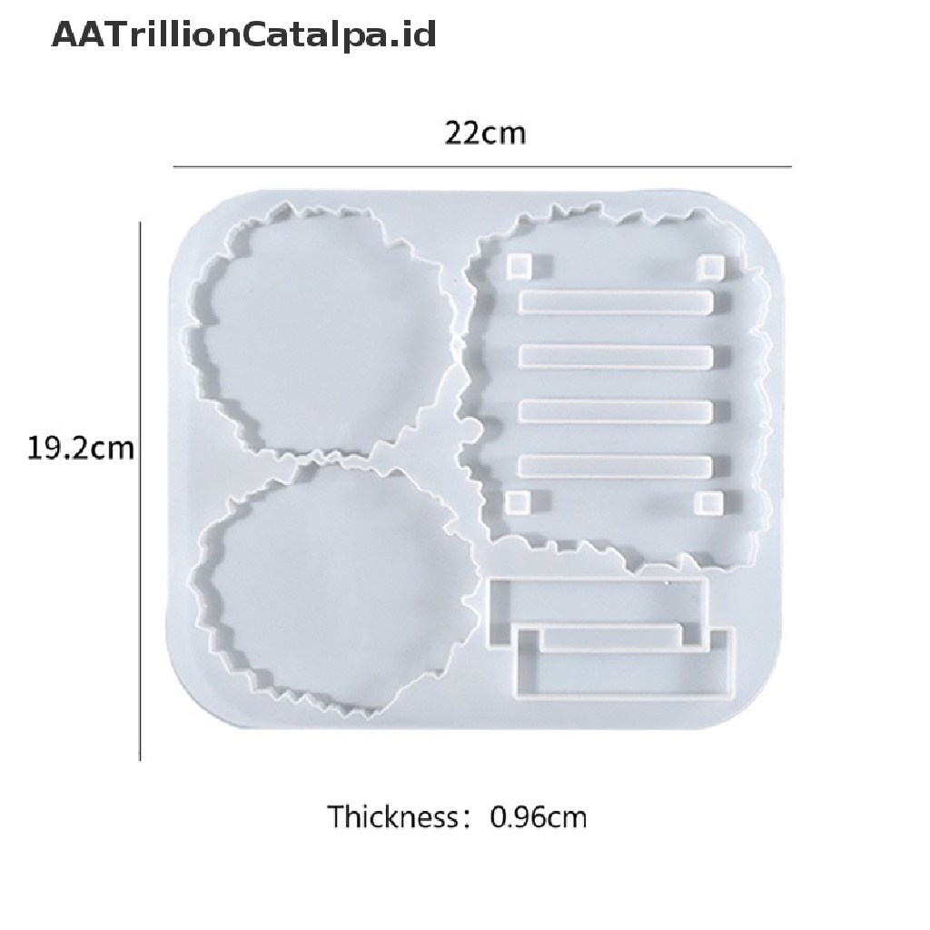 Set Cetakan Tatakan Isolasi Panas Anti Melepuh Bahan Silikon Resin Epoksi DIY