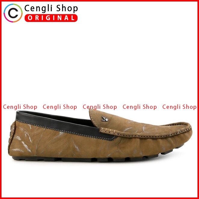 SEPATU PANSUS KULIT PLAYBOY PRIA ORIGINAL LOAFER CASUAL SEMI FORMAL HIJAU PL05